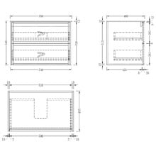 Cali 750mm Wall Hung Single Vanity